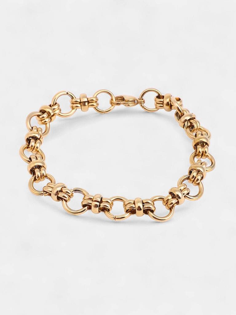 Men'S The Orb-Link Chain Bracelet - California Gold : SOHIBR6440