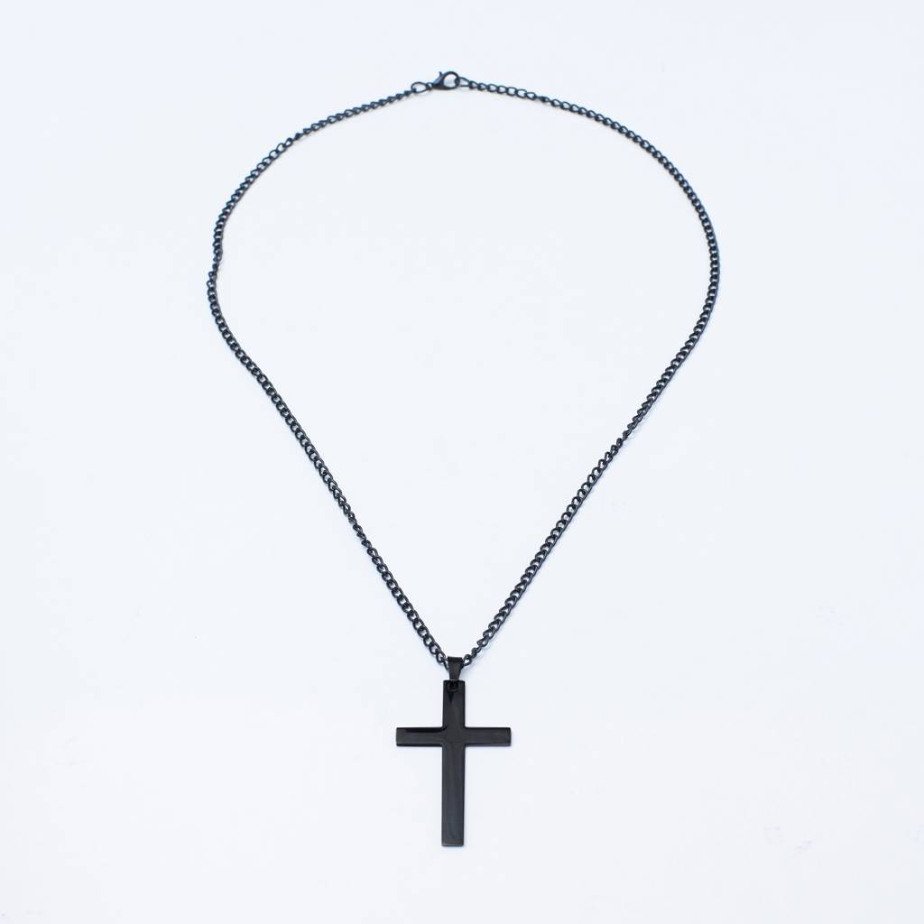 Christ'S Crucifix Black Chain : MN1S0327