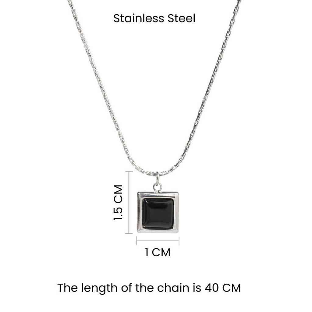 Lapis Diamond Necklace-Silver : NS13027B