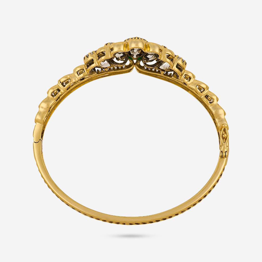 Green Victorian - Plated Bridesmaid Kundan Kada - 467915 : 467915