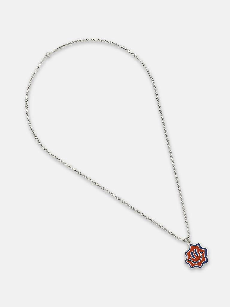 Men'S The Fluid-Smile Pendant Necklace - Metallic Silver : FAPD1171