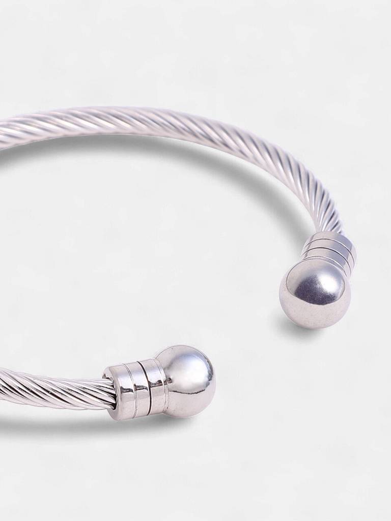 Men'S The Orb Cuff Bracelet - Metallic Silver : FABR1269