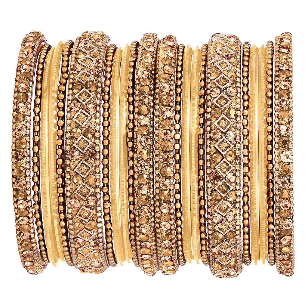 Metal Chuda Bangle Set Navratri Gift For Women Indian Traditional Ethnic Jewellery : PF51B40LCT