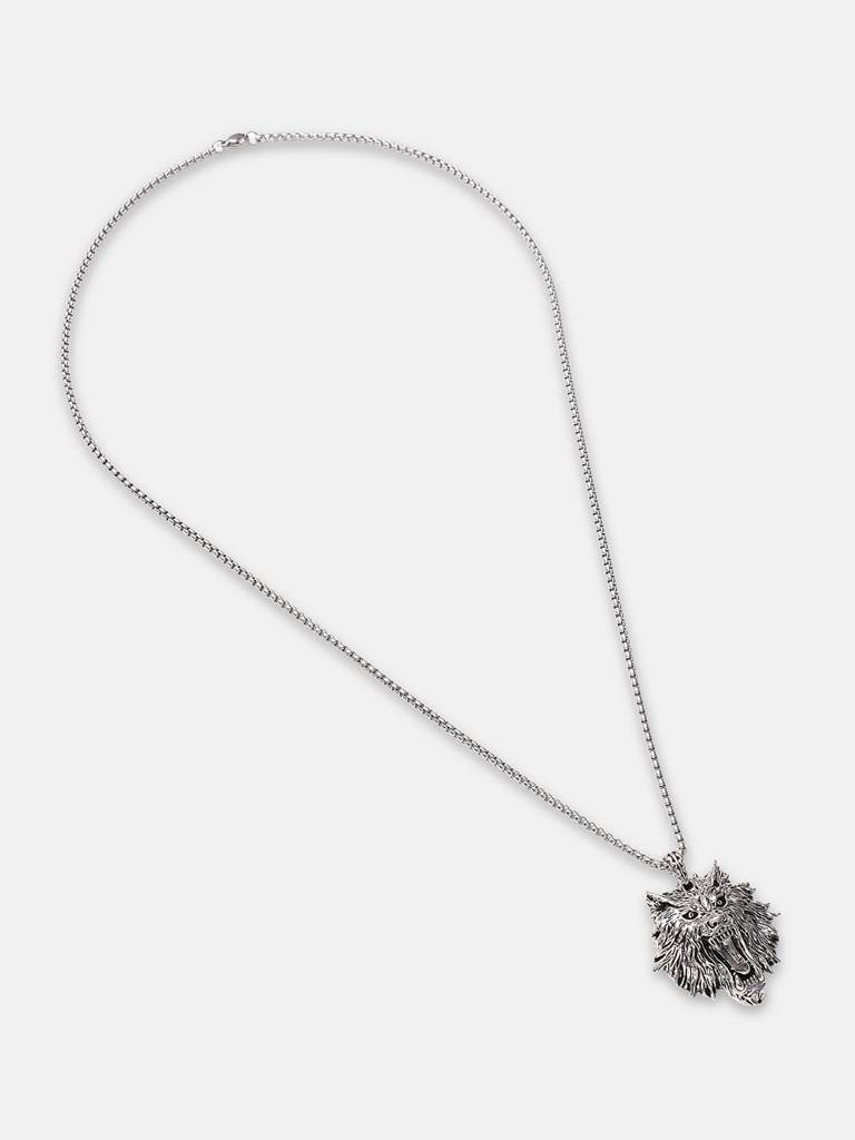 Men'S The Leo Pendant Necklace - Metallic Silver : FAPD1158