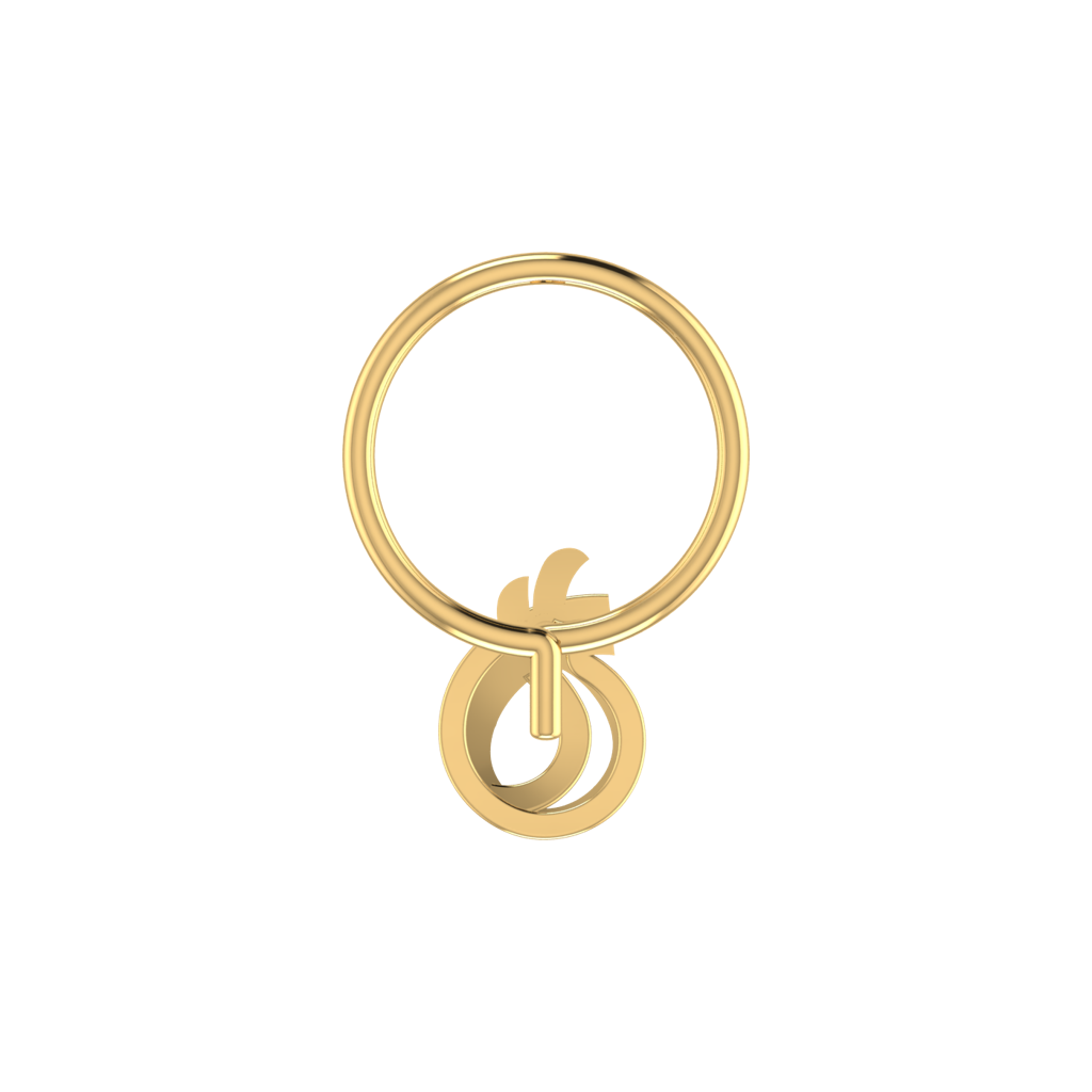 Avsar 9K Bis Hallmarked | Nosepin For Women/Girls |  Avno321 : AVNO321YC