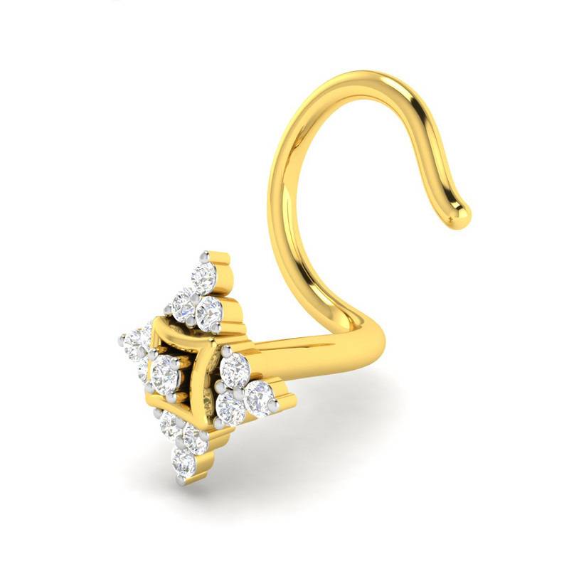 Avsar 9K Bis Hallmarked | Nosepin For Women/Girls |  Avno037 : AVNO037YC