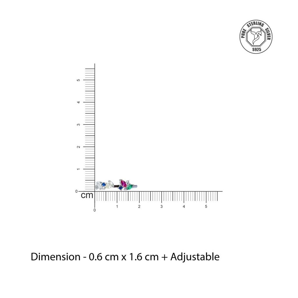 Rangon Ki Rani Adjustable Ring : TRLRRDJ0120Silver