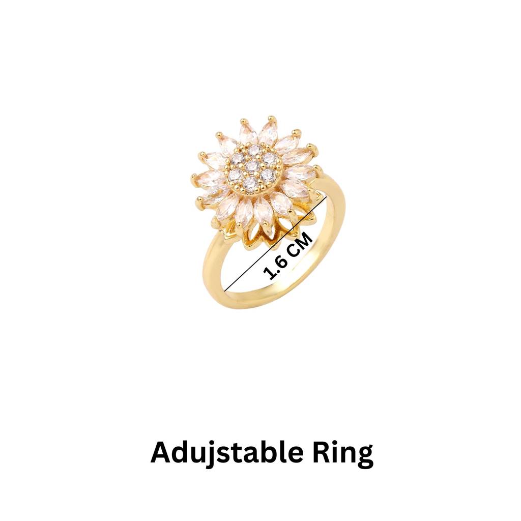 Amaryllis Spinner Floral Ring : RS13808-G