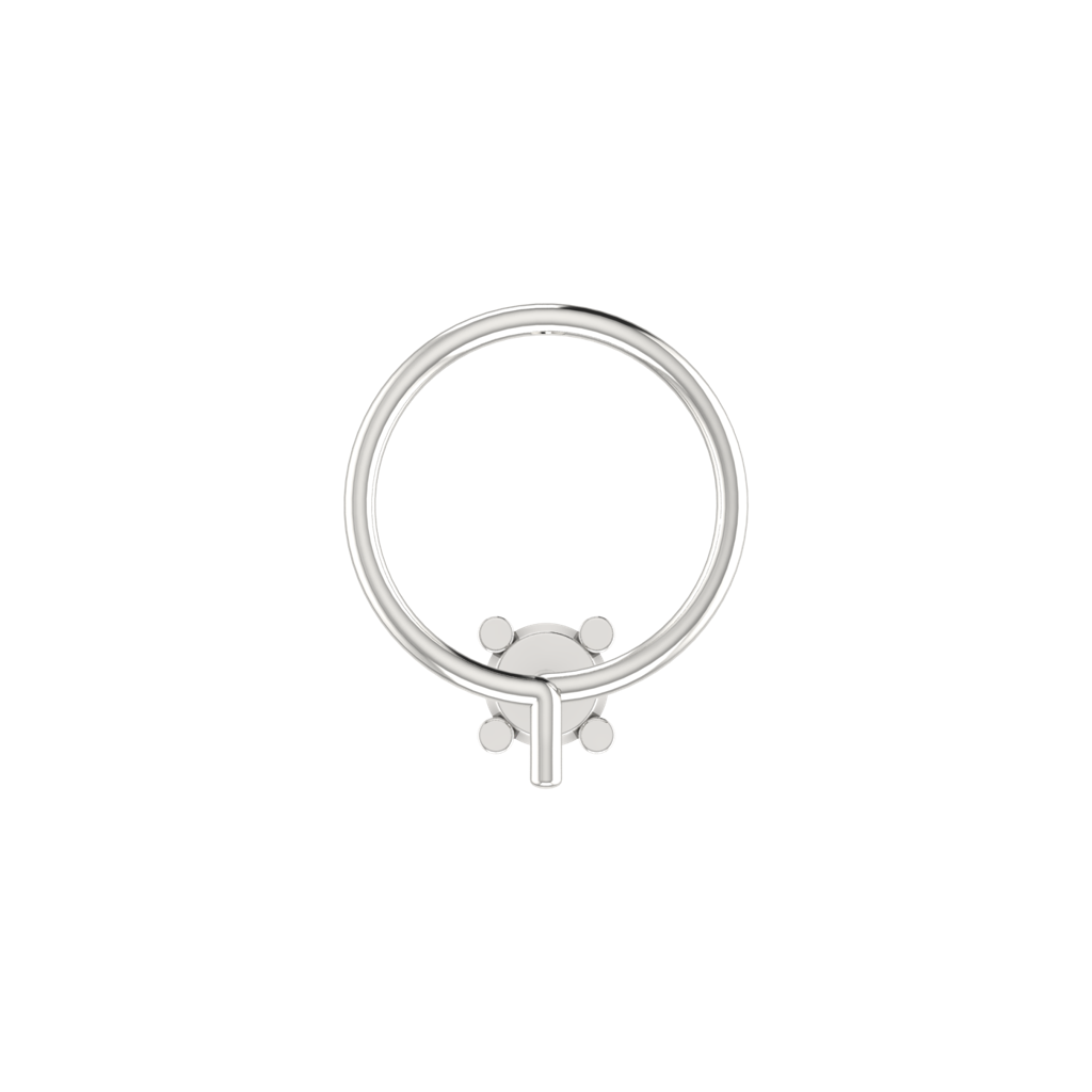 Avsar 9K Bis Hallmarked | Nosepin For Women/Girls |  Avno091 : AVNO091WC