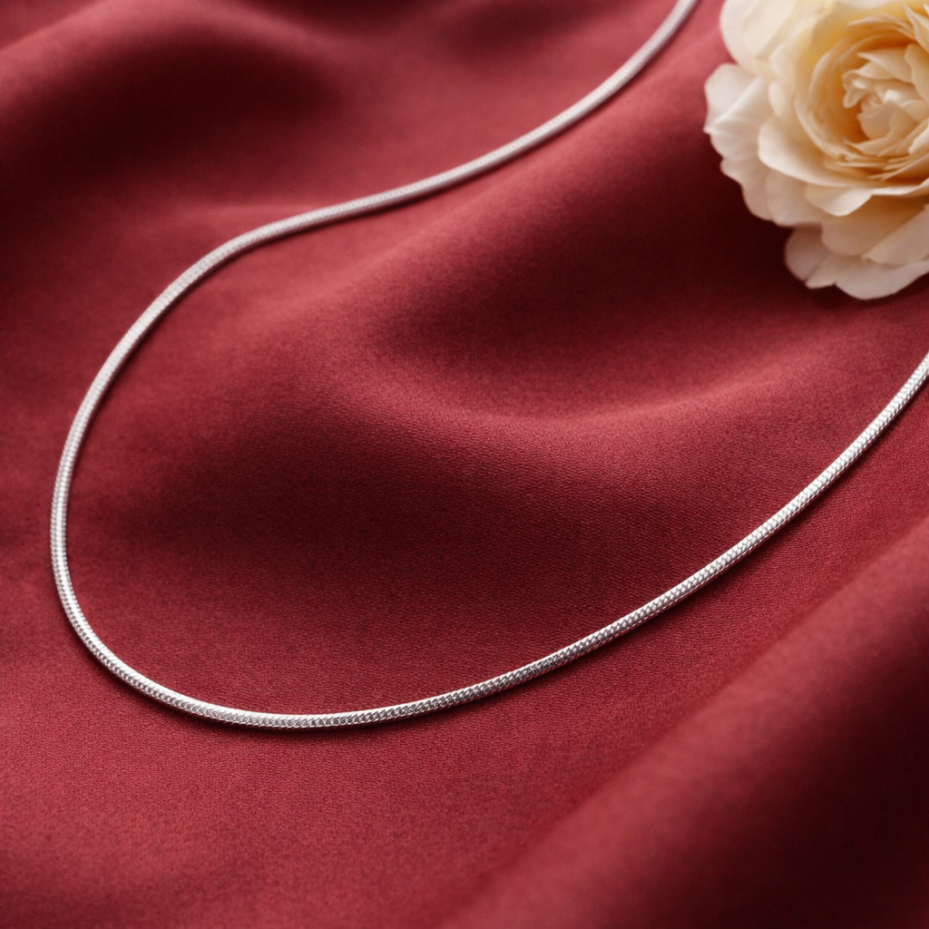 925 Silver Verite Mirror-Finish Chain : CHN-140013