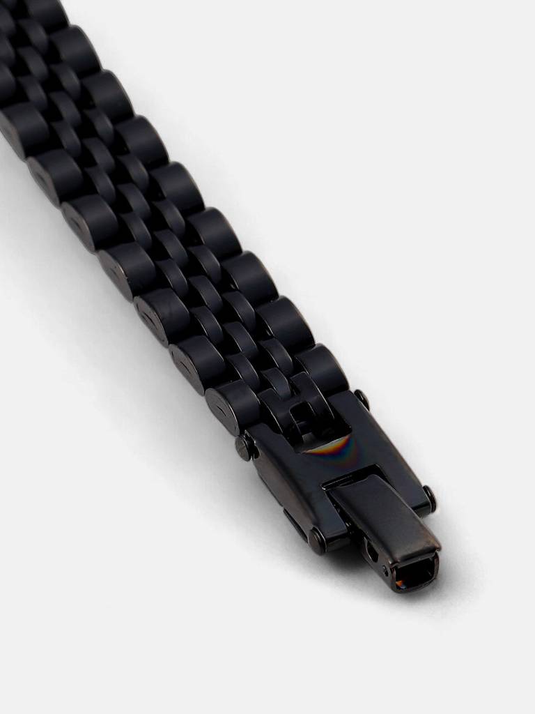 Men'S The H-Link Tennis Bracelet - Onyx Black : FABR1111