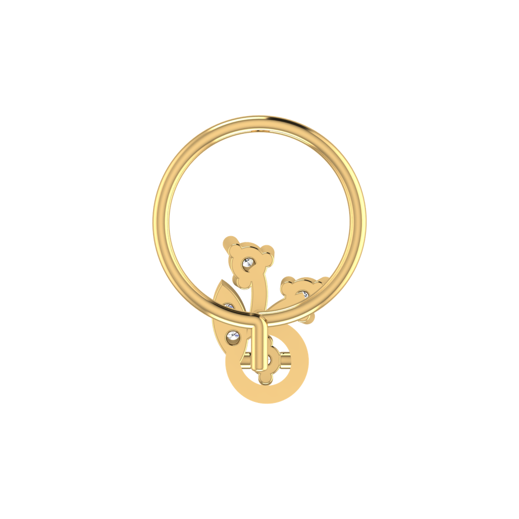 Avsar 9K Bis Hallmarked | Nosepin For Women/Girls |  Avno305 : AVNO305YC