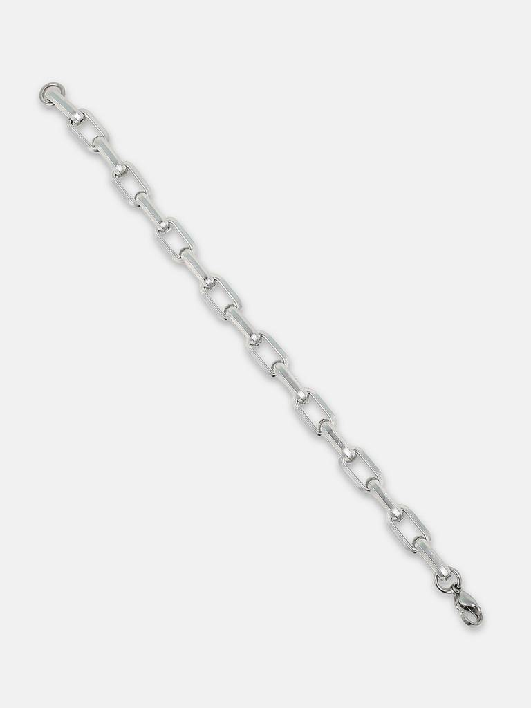 Men'S The Industrial Link Bracelet - Metallic Silver : FABR1218