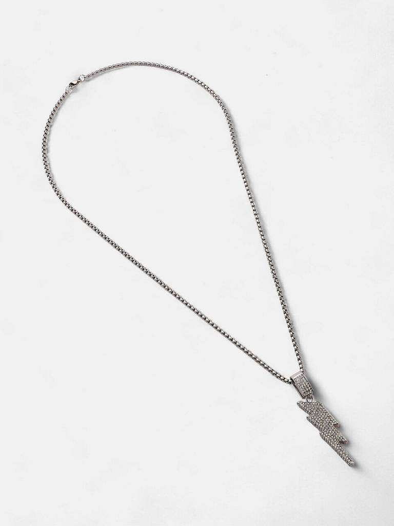 Men'S The Thunderbolt Pendant Necklace - Metallic Silver : FAPD1119