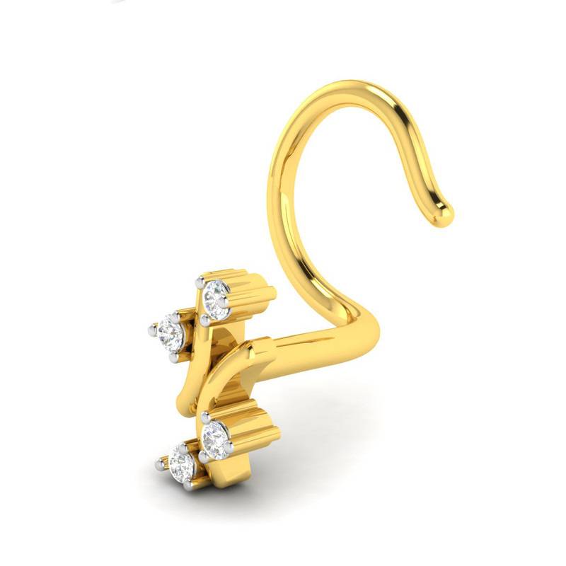 Avsar 9K Bis Hallmarked | Nosepin For Women/Girls |  Avno050 : AVNO050YC