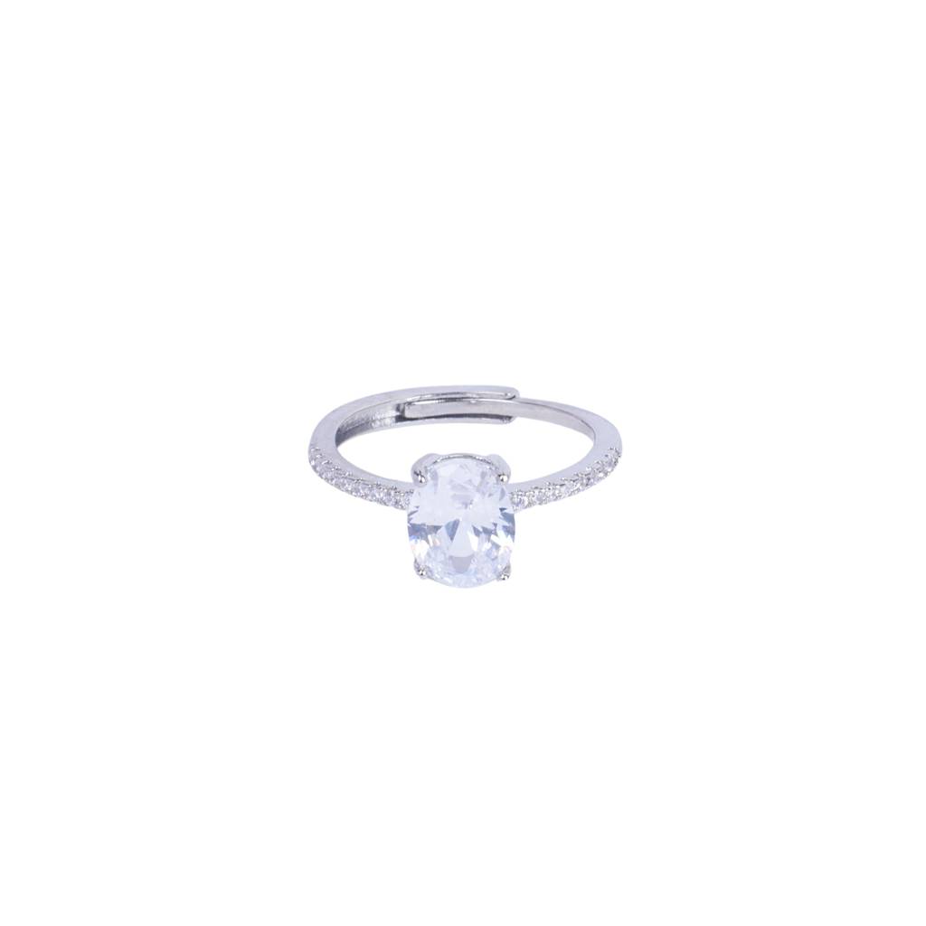 Cora Solitaire Silver Ring : RS13565-S