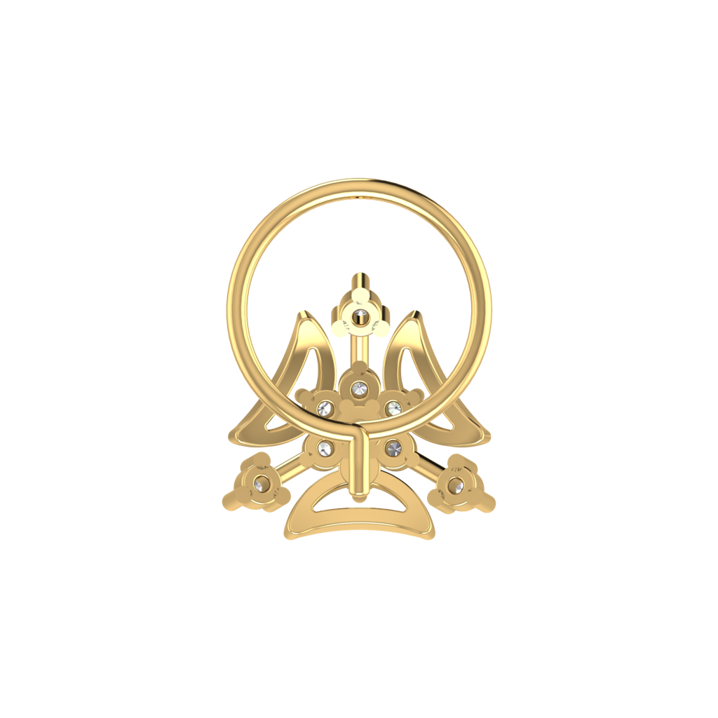 Avsar 9K Bis Hallmarked | Nosepin For Women/Girls |  Avno132 : AVNO132YC