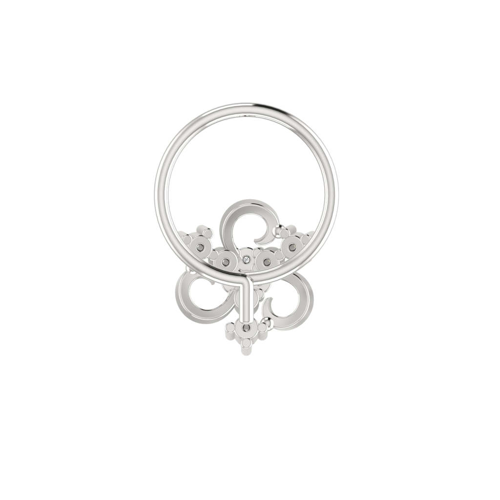 Avsar 9K Bis Hallmarked | Nosepin For Women/Girls |  Avno156 : AVNO156WC