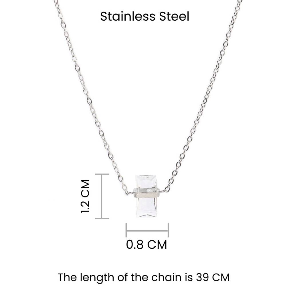 Ivory Ice Necklace - Silver : NS13028B