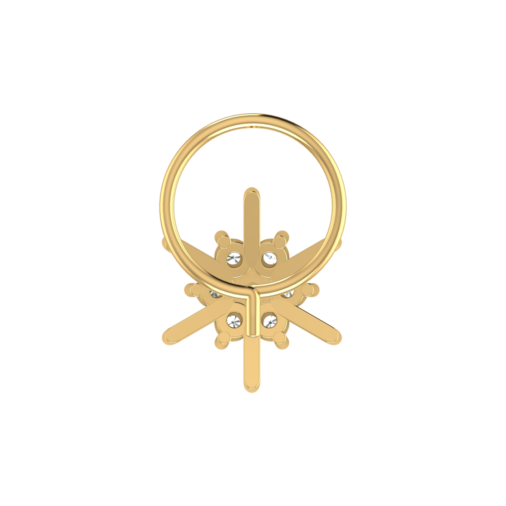 Avsar 9K Bis Hallmarked | Nosepin For Women/Girls |  Avno093 : AVNO093YC