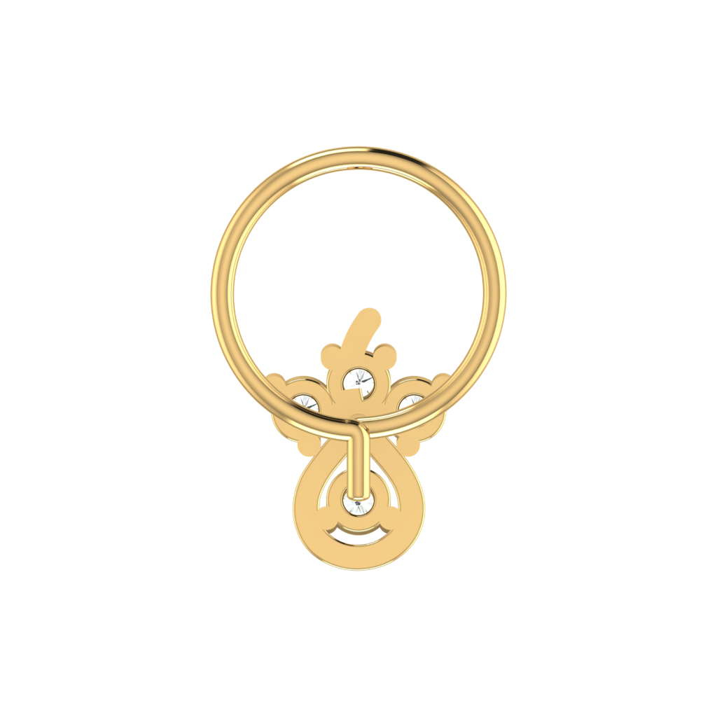 Avsar 9K Bis Hallmarked | Nosepin For Women/Girls |  Avno259 : AVNO259YC