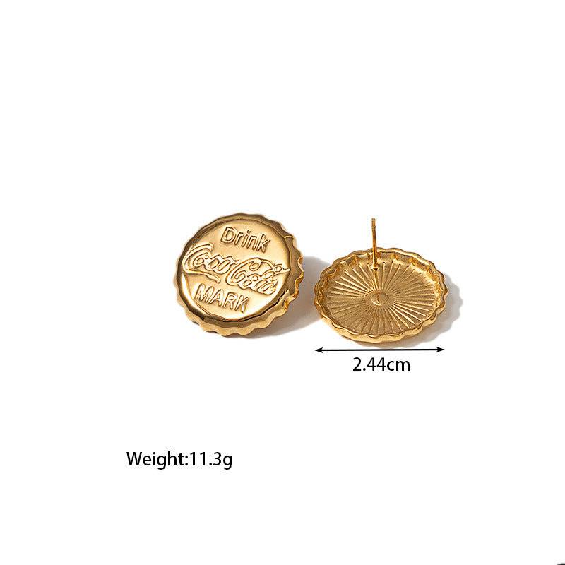 Pop Cap Glam Earrings : ES14229-G