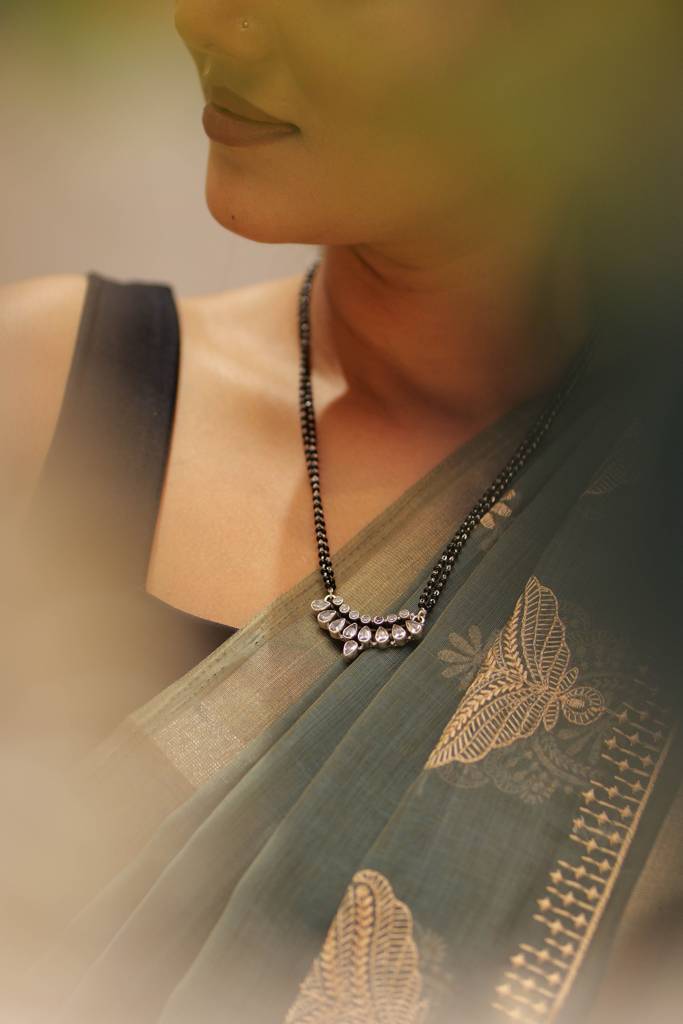 Aadhya Jadau Fine Mangalsutra : KN102