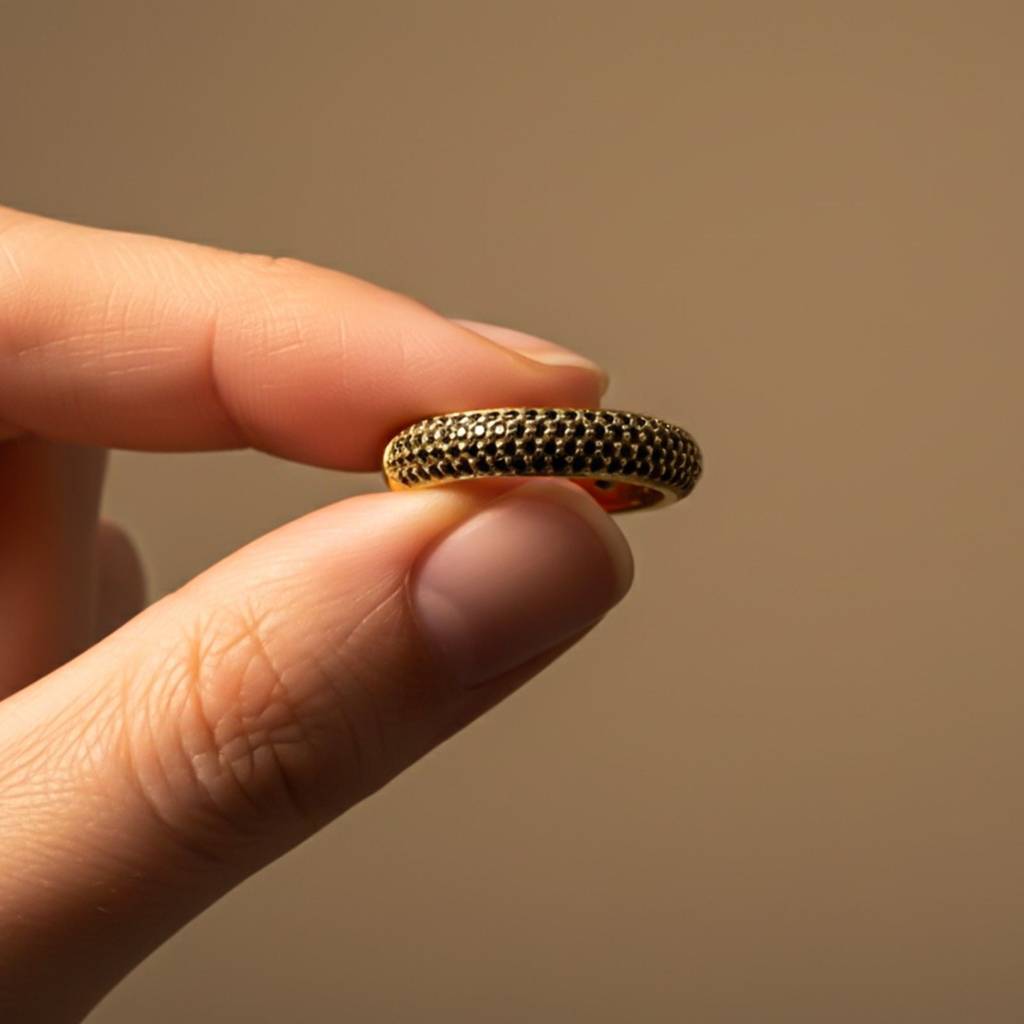 Silver Wide Band Designer Ring : ZLR-1237-10