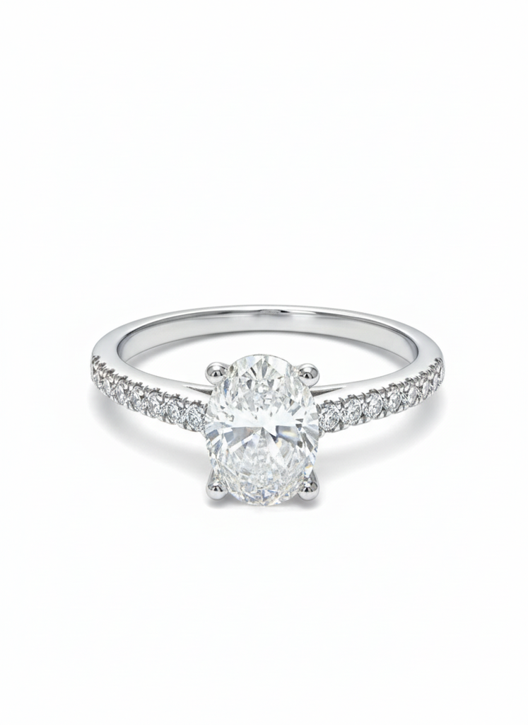 Cinder Dawn 2.5Ct Moissanite Engagement Ring : GJRG0008RG92577