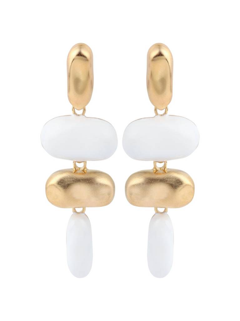 Modern Muse Dual-Tone Drops : WER183MLWHT