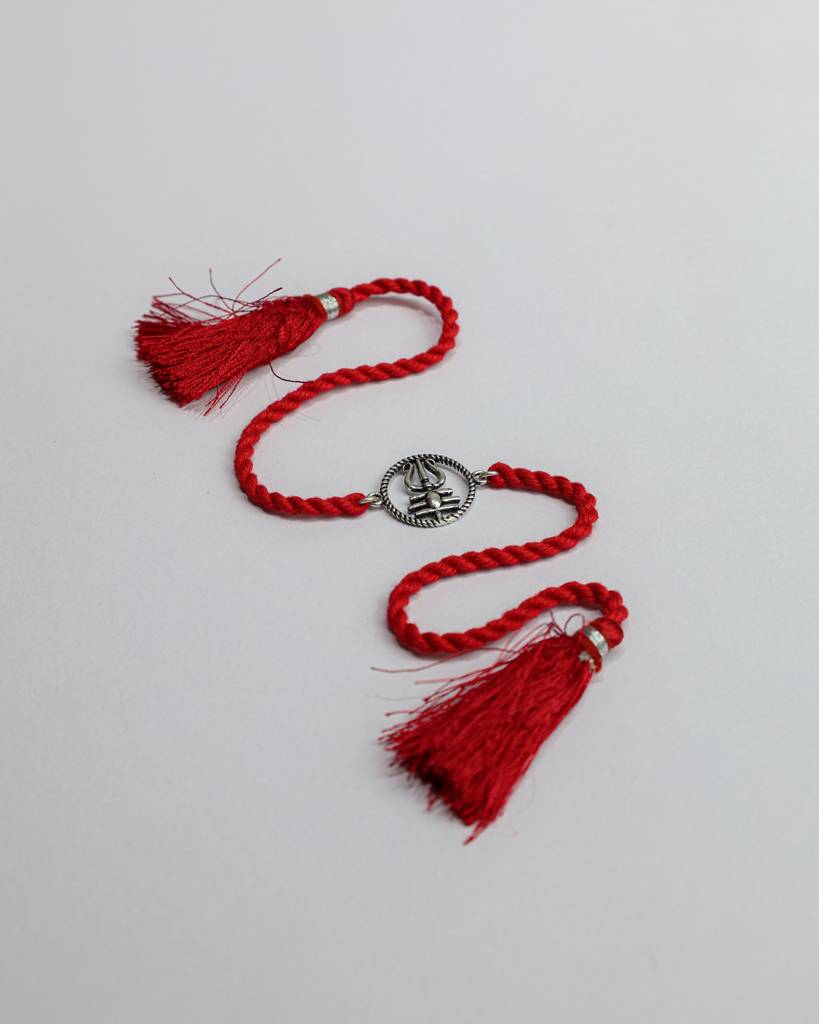 925 Silver Rakhi| Shivaay Trinetra Silver Rakhi : SPRK0134