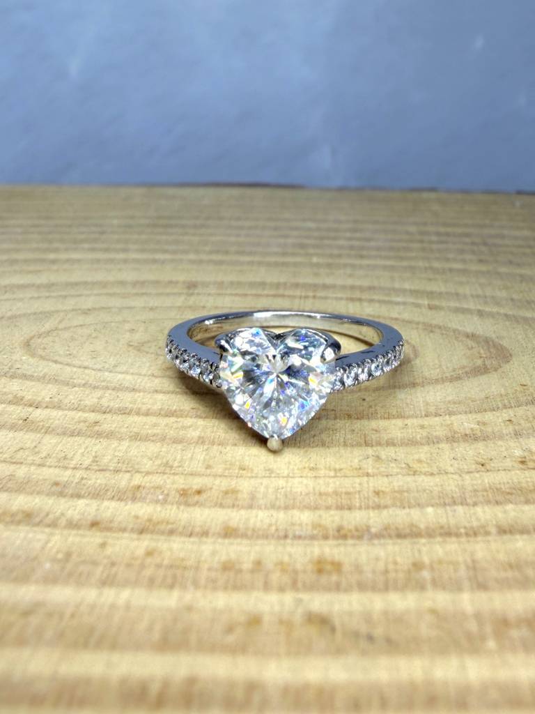 Blush Mirage 1.3Ct Moissanite Engagement Ring : GJRG0014RG925109