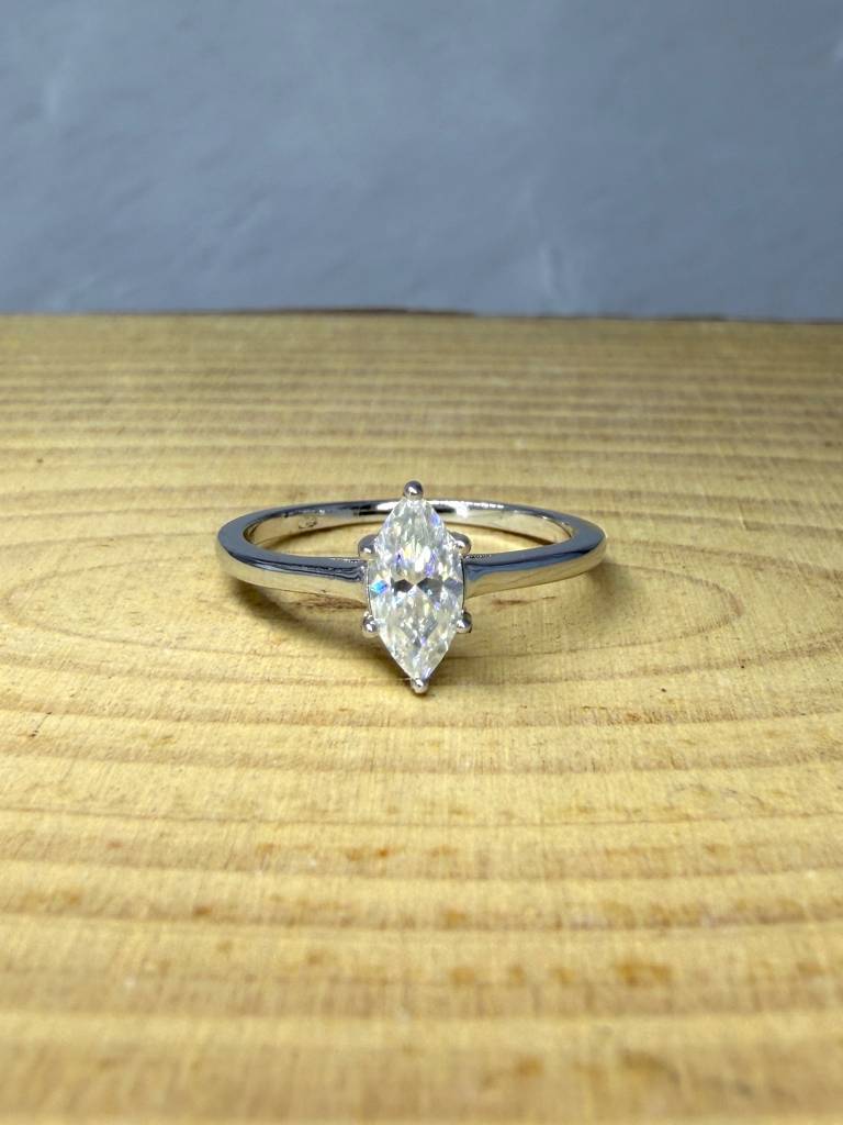 Aura Crest 0.5Ct Moissanite Solitaire Ring : GJRG0006RG925206