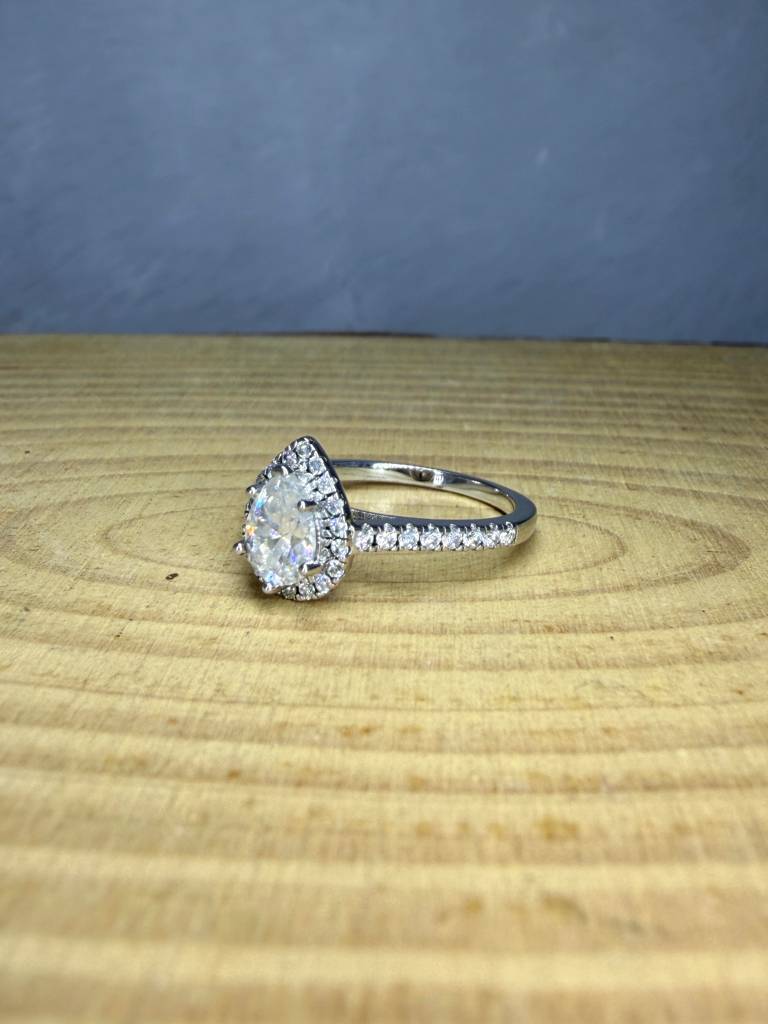 Nova Arc 1.6Ct Moissanite Engagement Ring : GJRG0017RG925134