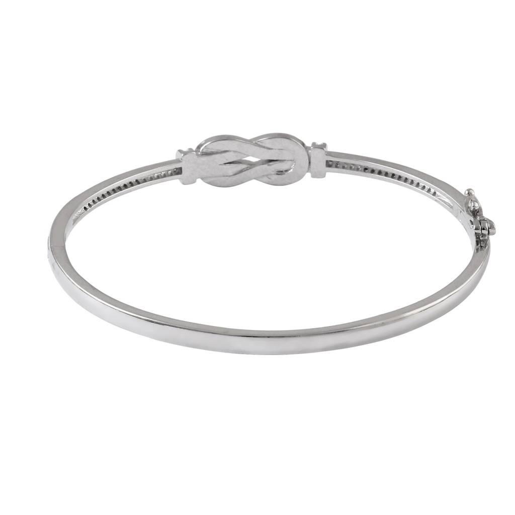 925 Sterling Silver Cz Infinity Knot Bracelet For Women : ZIRAK-Bracelet-142