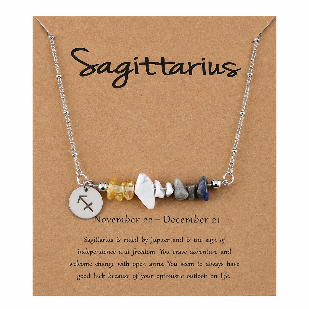 Zodiac Sign Necklaces- Sagittarius : 00096-Sagittarius