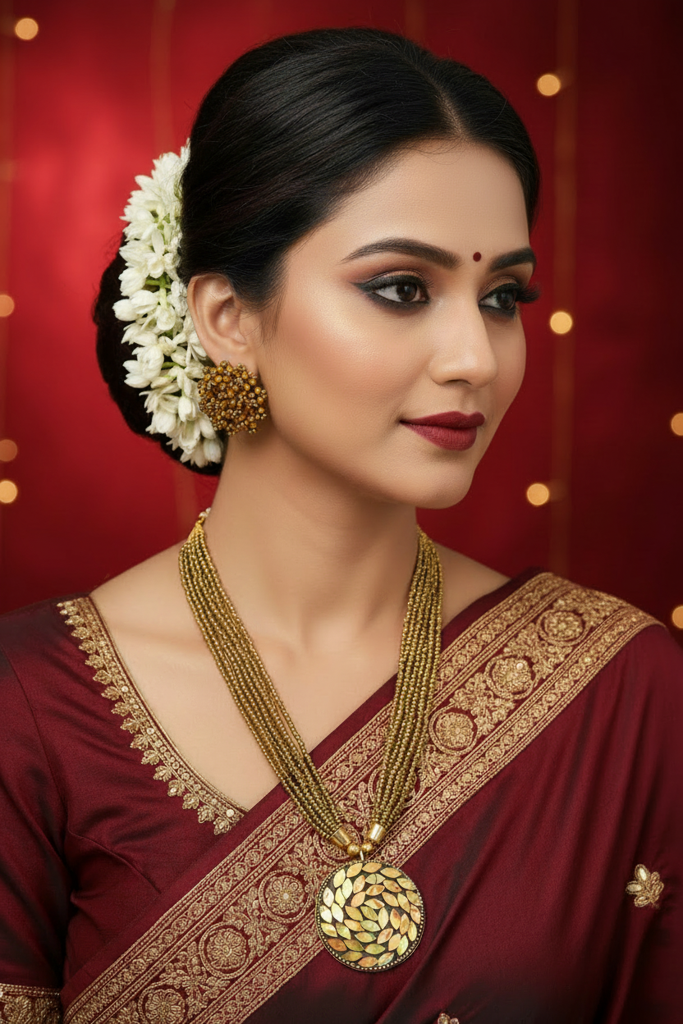 All-Day Statement Beaded Necklace Set : BDE-GLD-TBOL-NWE-007