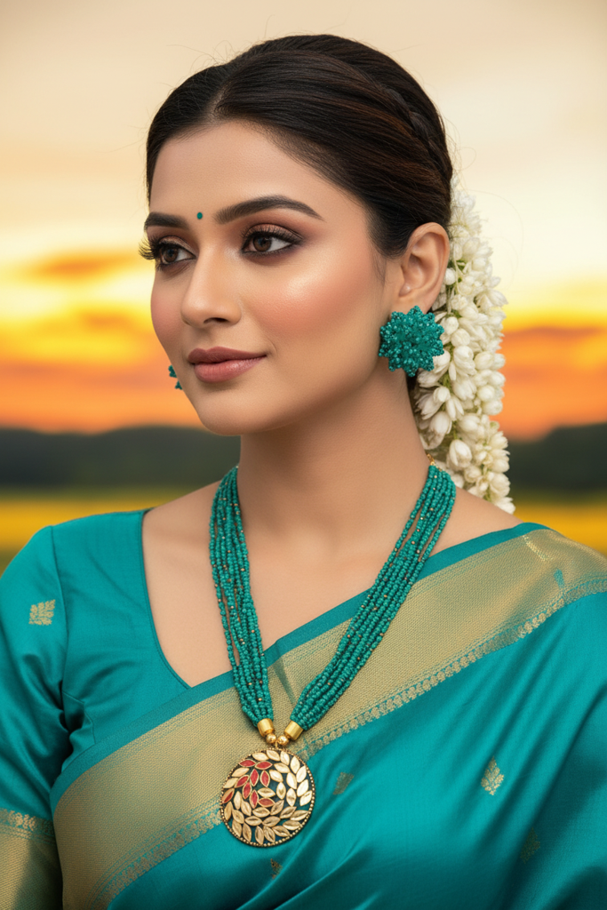 All-Day Statement Beaded Necklace Set : BDE-SEG-TBOL-NWE-006