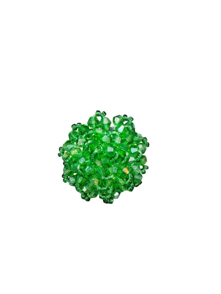 Rang-E-Roshan Adjustable Ring – Handmade Crystal Statement Ring : CRY-LGR-RNG-ONR-034