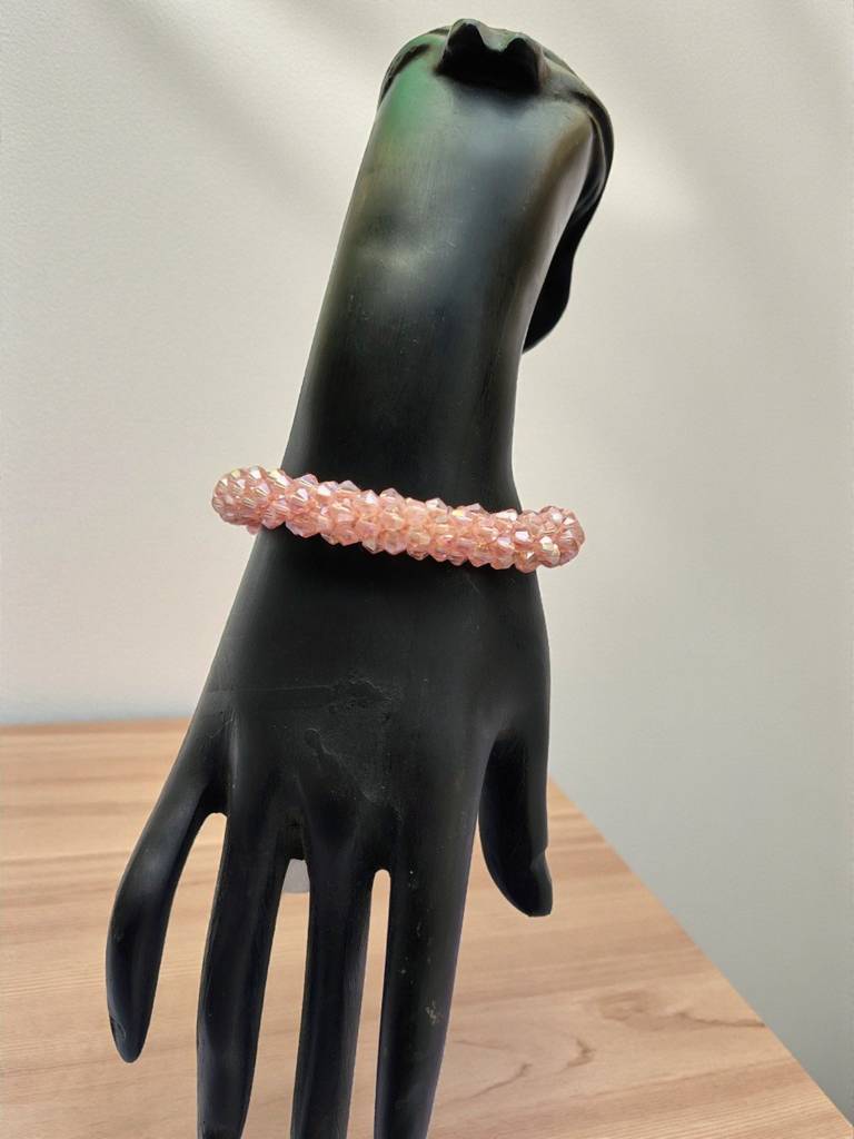 Unisex Crystal Bloom – Adjustable Crystal Bead Bracelets : CRY-BBP-BLT-ONB-115