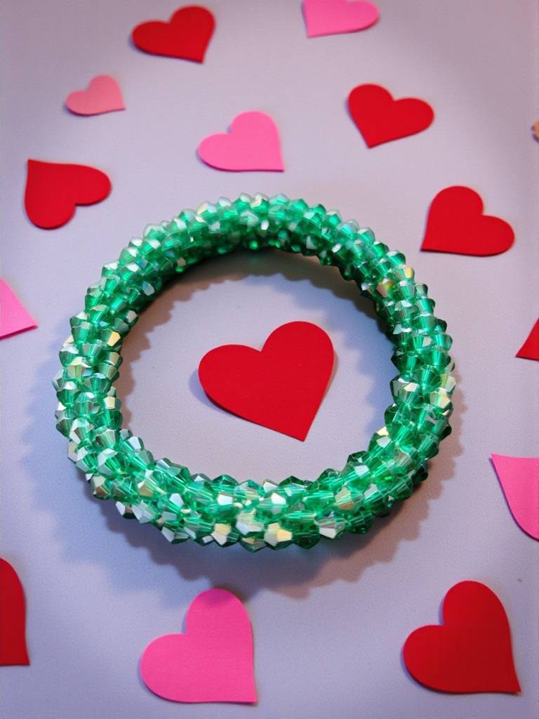 Unisex Crystal Bloom – Adjustable Crystal Bead Bracelets : CRY-SEG-BLT-ONB-113