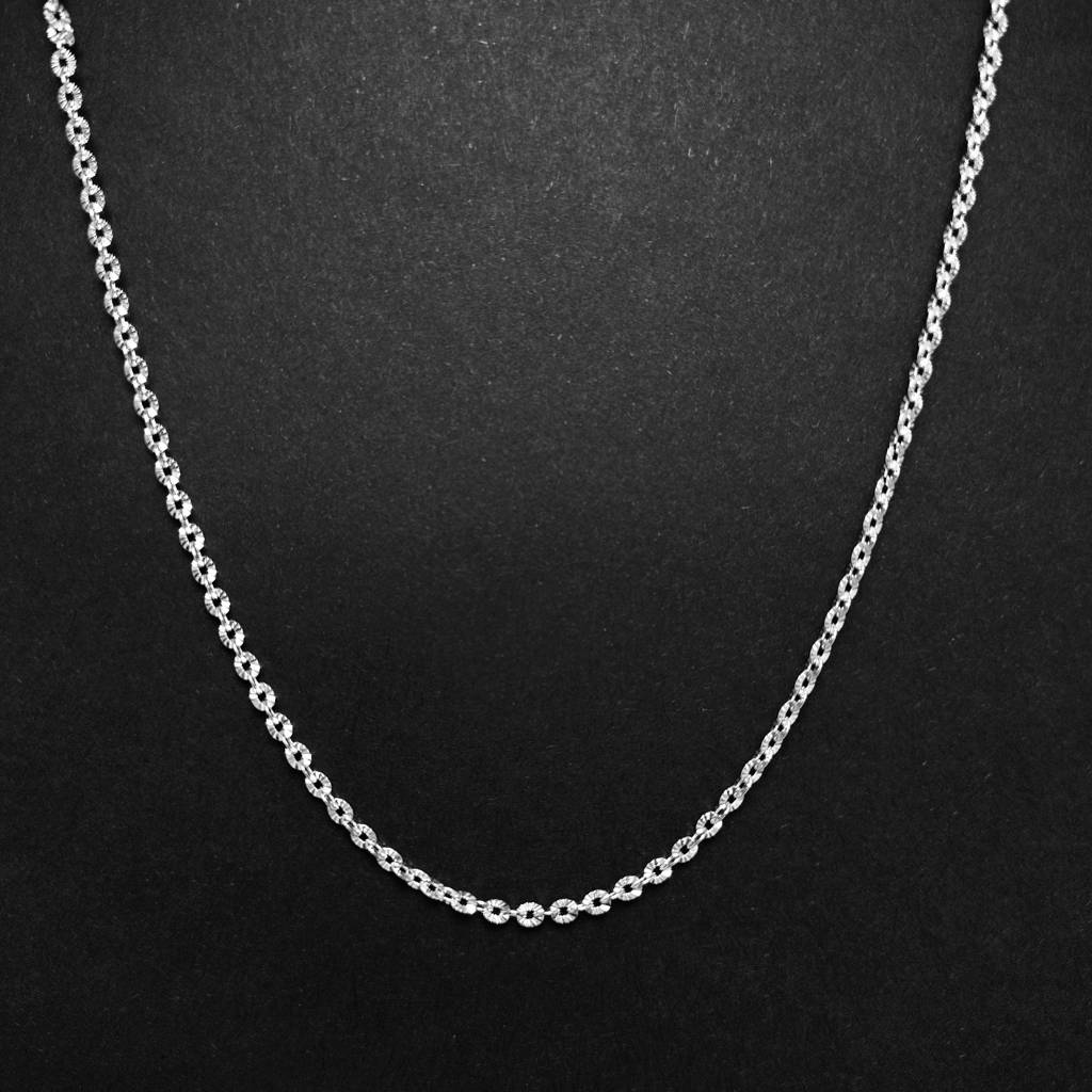 Delicate Shimmer 925 Silver Chain – Modern Minimalist Jewelry : CHN-140018