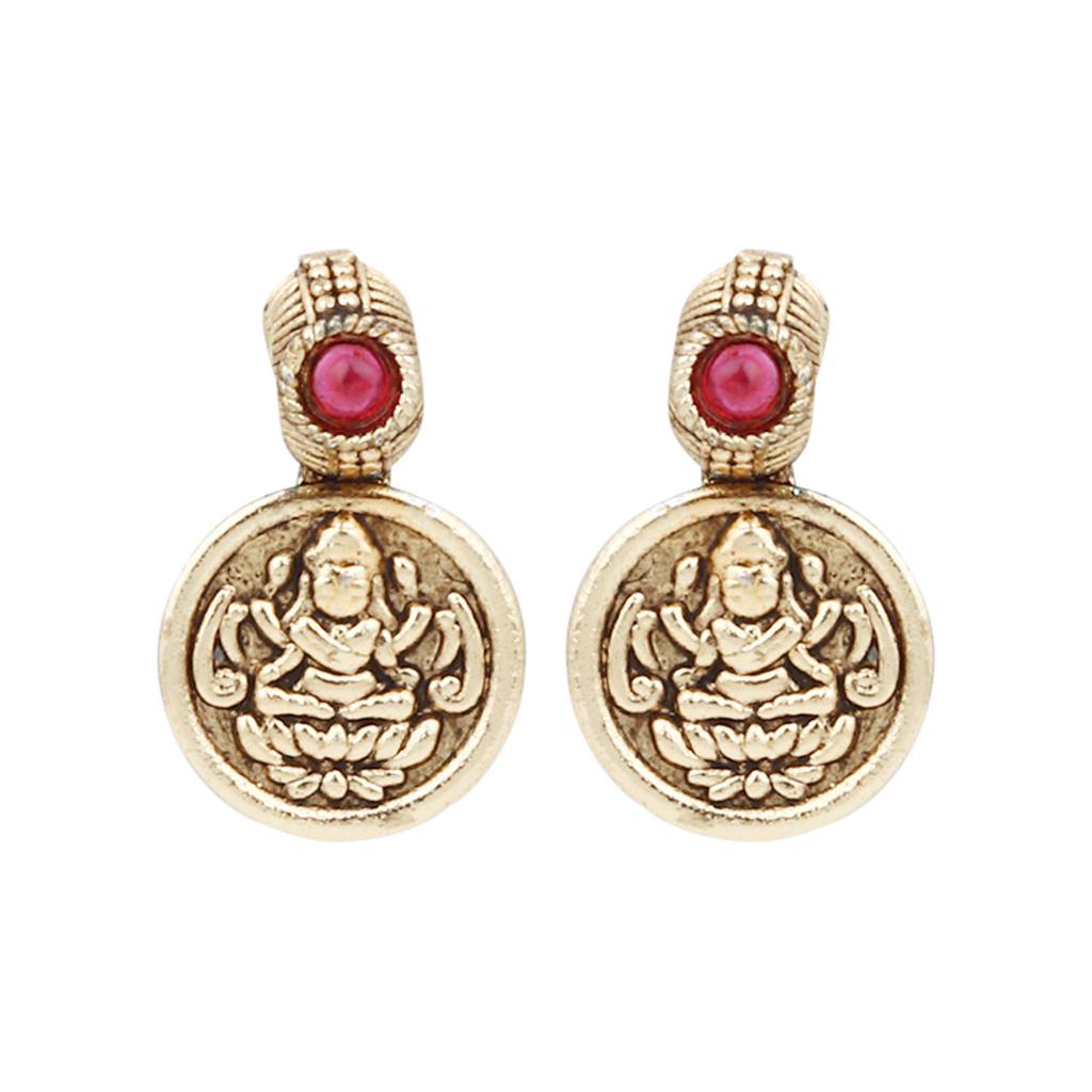 Gold Plated Laxmi Coin Necklace Set : S24MRNKS490MLT