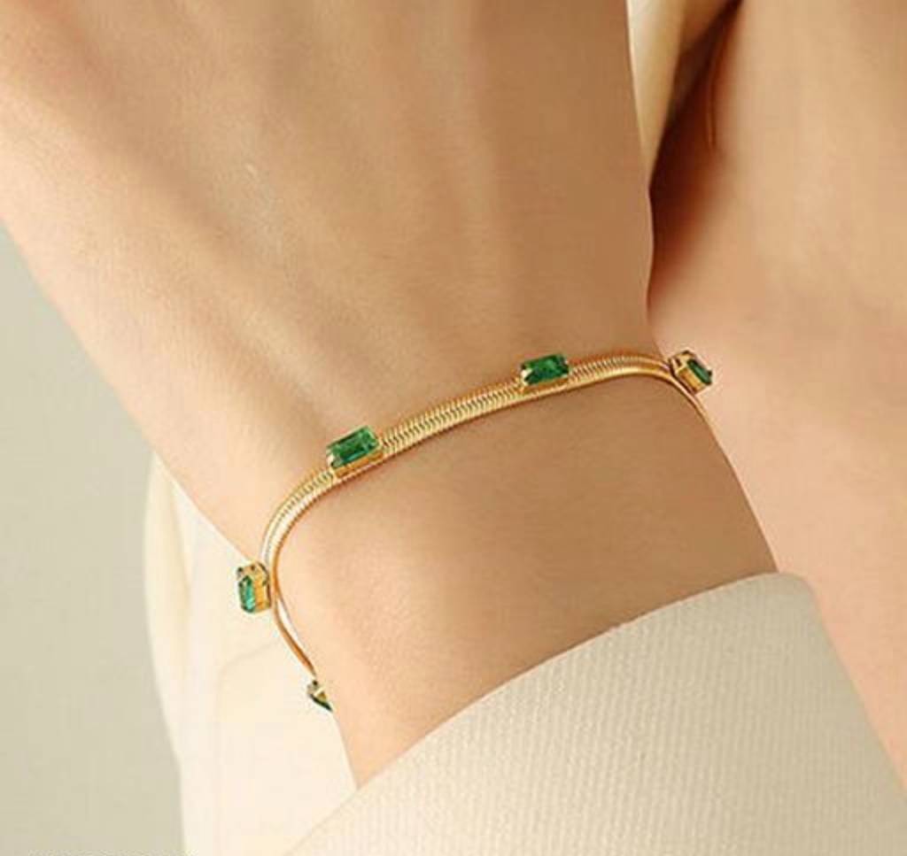 Emerald Glow Bracelet : Le223