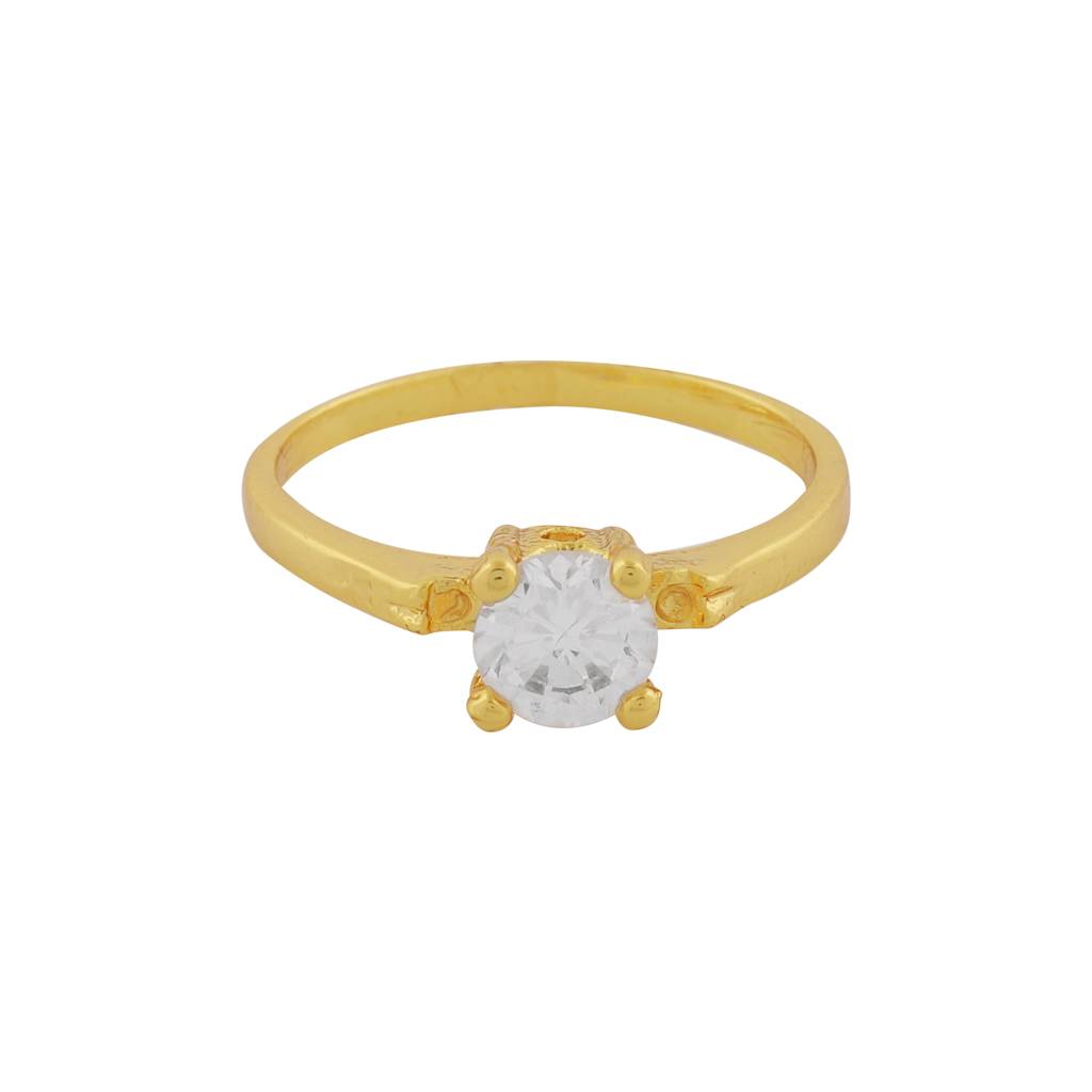 Estele Gold Plated Pretty Ring With Crystal For Women : 306RING