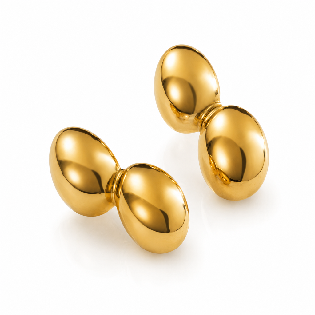Golden Orbit Drop Earrings : LN00124