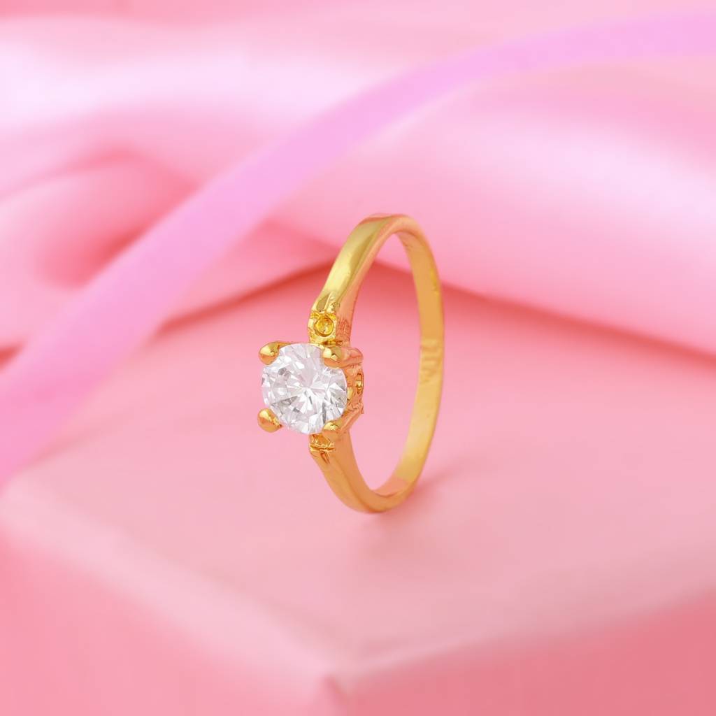 Estele Gold Plated Pretty Ring With Crystal For Women : 306RING