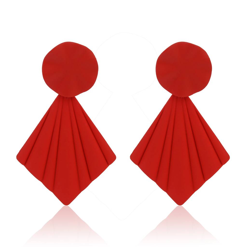 Petal Pop Fan Earrings : WER199JMRED