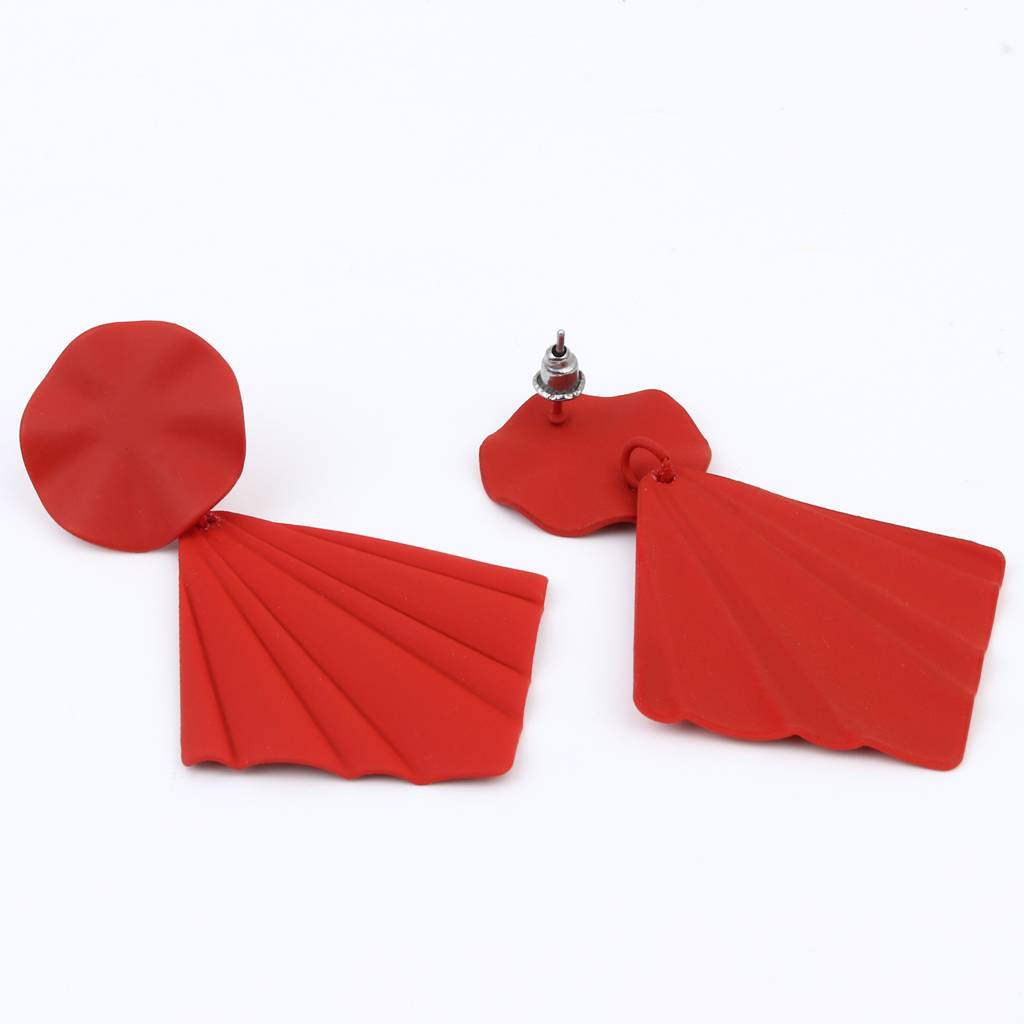 Petal Pop Fan Earrings : WER199JMRED