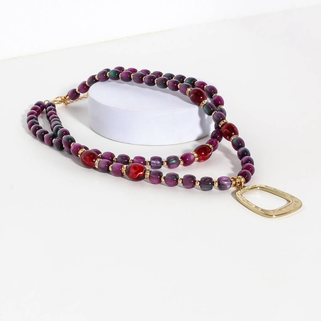 Amara Beaded Statement Necklace : Le233